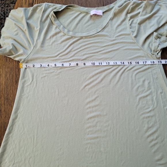 Pink Lilly Basically The Best Sage T-Shirt Dress Size Women's Large - Picture 7 of 10